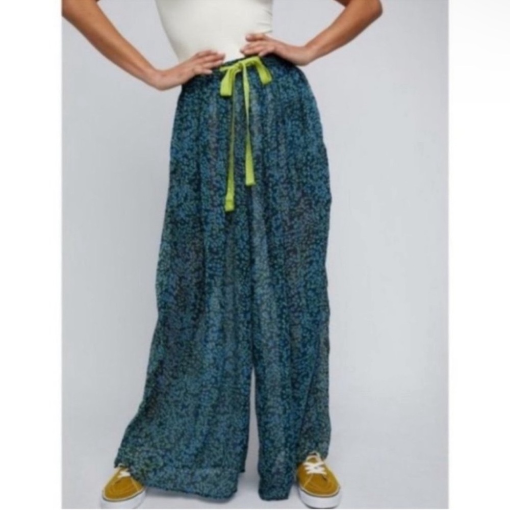 Free People Intimately Sleepin' In Pants Navy Combo NEW